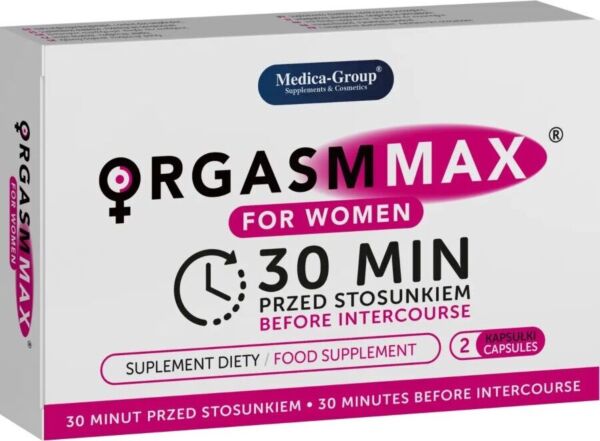 Caja de cápsulas Orgasm Max For Women Capsules de Medica Group