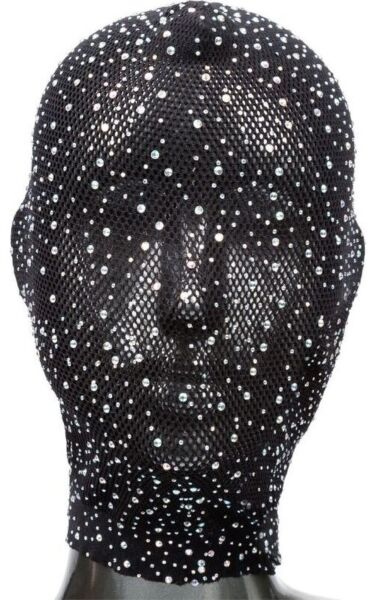 Capucha integral CalExotics Radiance Full Hood Cover negra, con pedrería y cordones de corsé