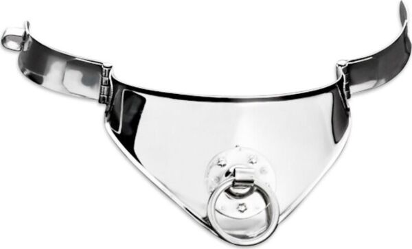 Collar de restricción TRIUNE Metal Hard 12,5 cm, metálico, con anilla delantera y candado