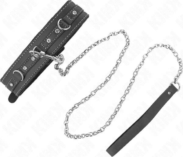 Collar con correa Kink de PVC de 105 cm
