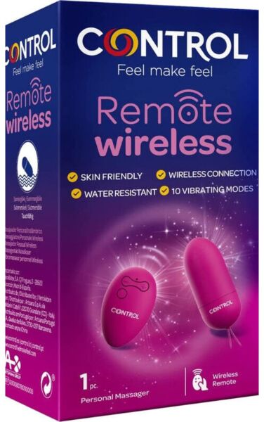 Huevo vibrador Control Remote Wireless con su mando inalámbrico