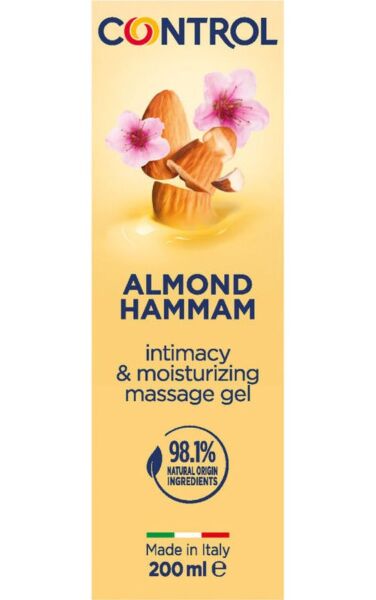 Gel de masaje Control 3 en 1 de 200 ml con tapón de esferas masajeadoras