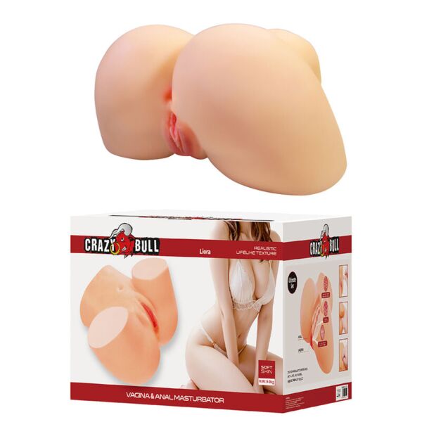 Masturbador Crazy Bull XXL con doble entrada vaginal y anal