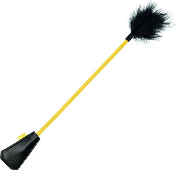 Fusta con plumas CalExotics Boundless Feather Crop, en negro