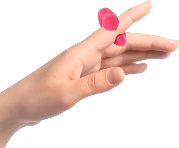 Vibrador de dedo Happy Loky Ducky, de silicona