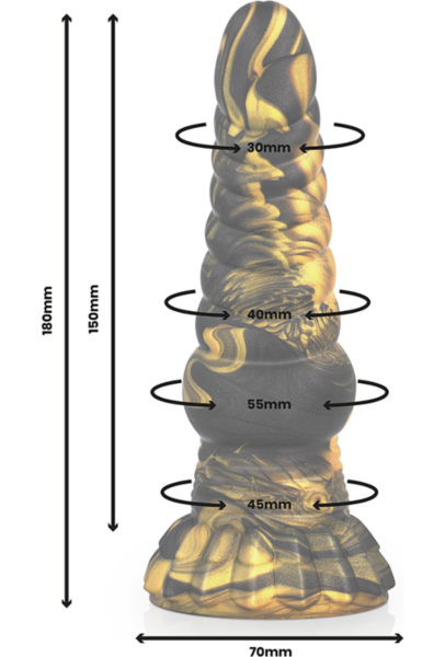 Dildo Epic Furias de silicona líquida