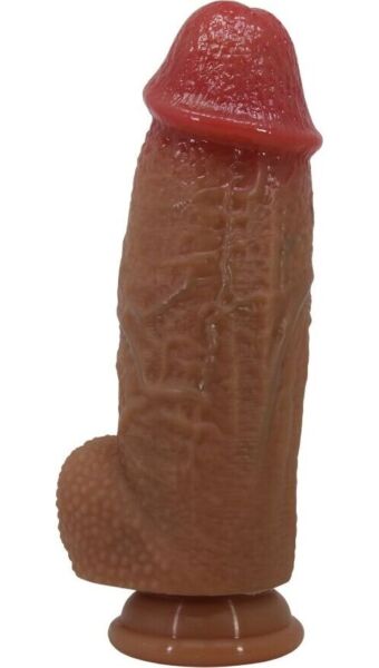 Dildo realista Pretty Love Achille de silicona, con ventosa en la base
