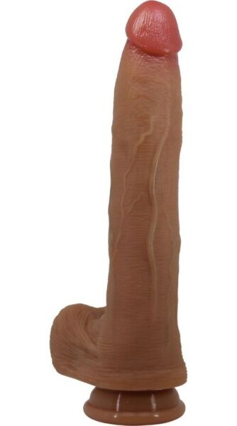 Dildo realista Pretty Love BW-008131-1 de silicona, con testículos y ventosa en la base