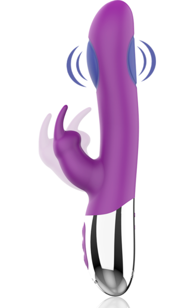 Vibrador rabbit Fun Function Combi Double Tapping, con su brazo para el clítoris