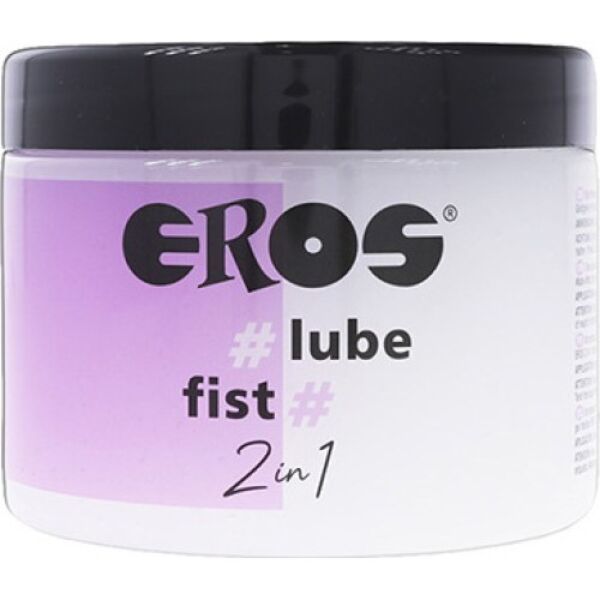 Lata de lubricante híbrido Eros 2 en 1 Lube Fist de 500 ml