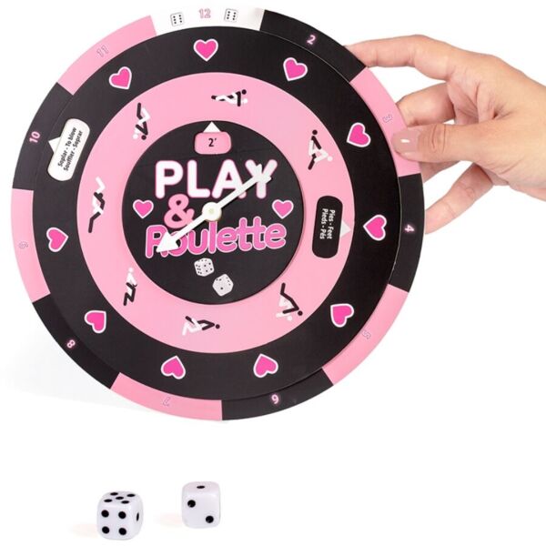 Juego Secret Play Play & Roulette con una ruleta y dos dados de seis caras