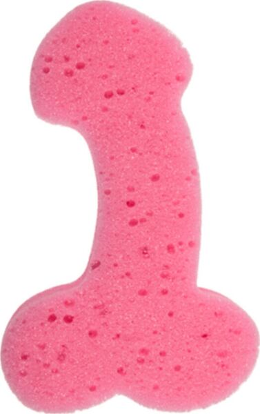 Esponja pene rosa Diablo Picante, una esponja de baño con forma de pene