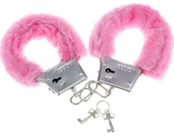 Esposas de peluche Diablo Picante con su mosquetón