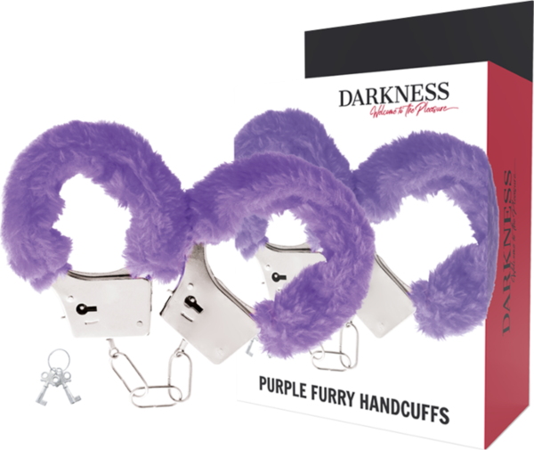 Esposas Darkness forradas, dos piezas unidas por una cadena