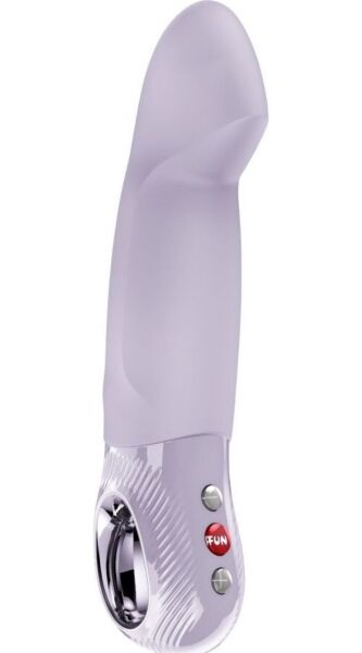Estimulador de empuje Fun Factory Stronic Smooth en color lila, con su asa LOOP
