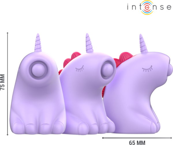 Vibrador de clítoris Intense Sweetie con forma de unicornio rosa