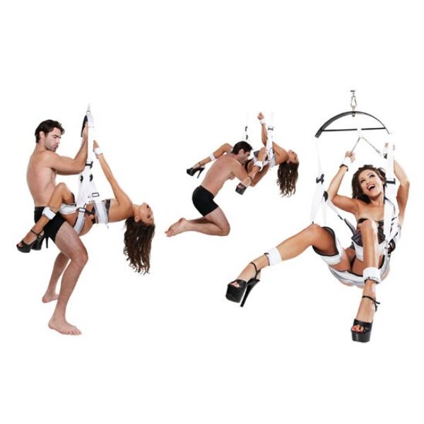 Columpio Fetish Fantasy Series Bondage Swing con apoyos acolchados y sujeciones para muñecas y tobillos