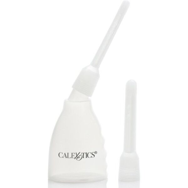 Ducha anal CalExotics Ultimate Douche con depósito transparente y dos boquillas intercambiables