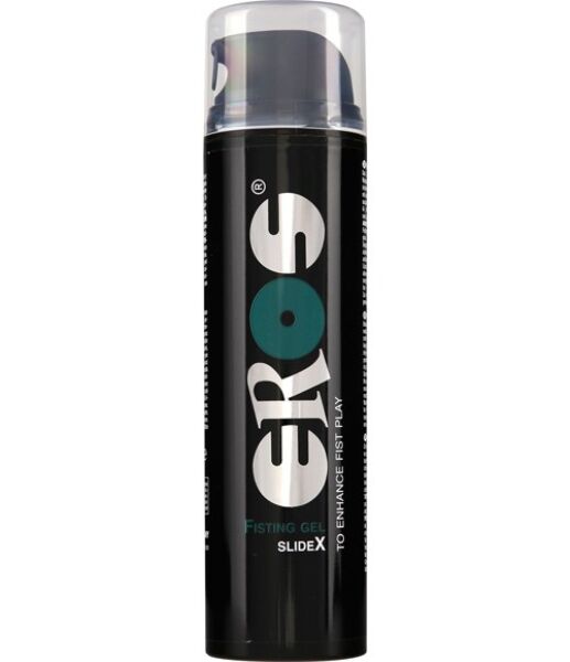Bote con dosificador del lubricante Eros Fisting Gel SlideX de 200 ml