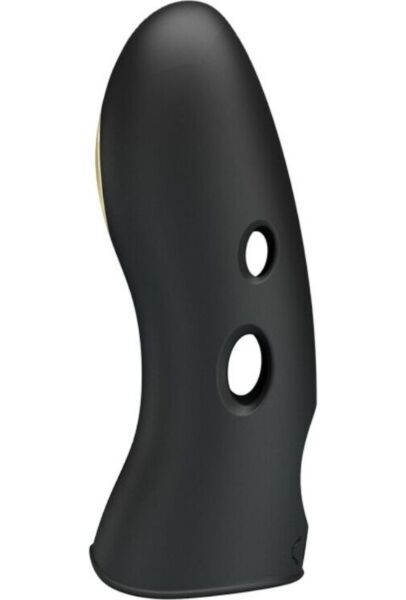 Funda de dedo vibradora con electroestimulación Pretty Love BI-014755, en negro