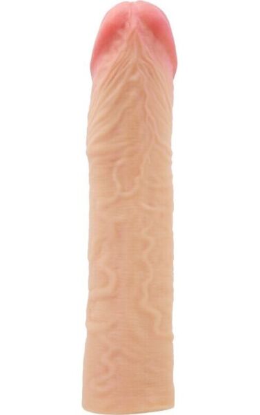 Funda alargadora de pene Pretty Love BI-026272, con venas en relieve y glande abultado