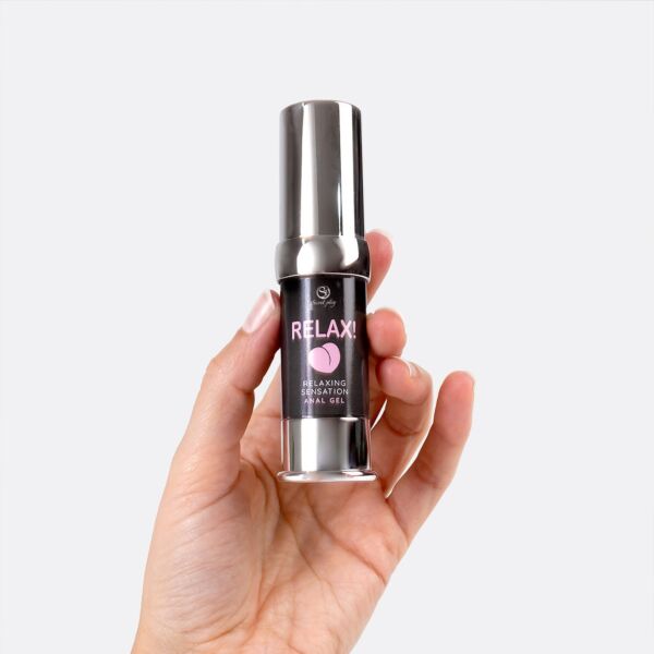 Envase airless de 15 ml del gel anal Secret Play Relax