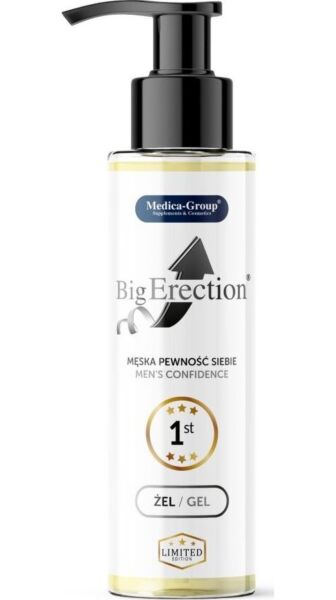 Envase del gel íntimo BigErection Gel 150 ml de Medica Group