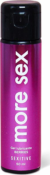 Gel lubricante de base agua Sexitive More Sex, envase de 50 ml