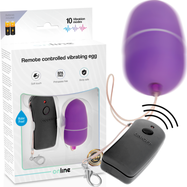 Huevo vibrador Online con su control remoto
