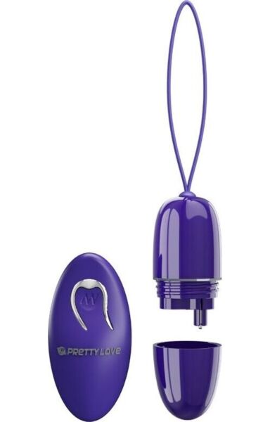Huevo vibrador Pretty Love Selkie Mini de color violeta, con control remoto