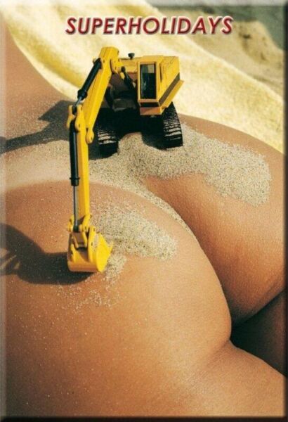 Imán Diablo Picante Culo Excavadora con forma de culo de excavadora