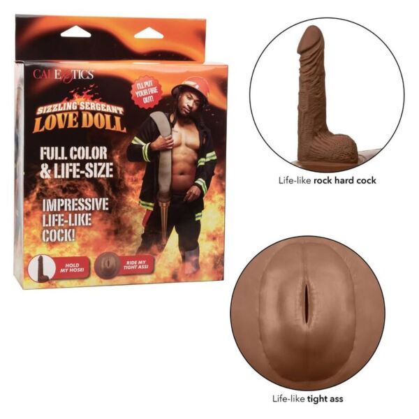 Muñeca hinchable masculina CalExotics Sizzling Sergeant