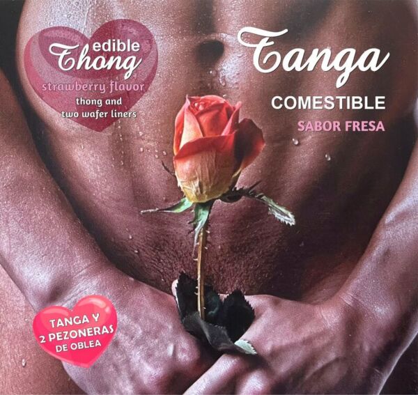 Tanga de oblea y 2 pezoneras Hotflowers para chico