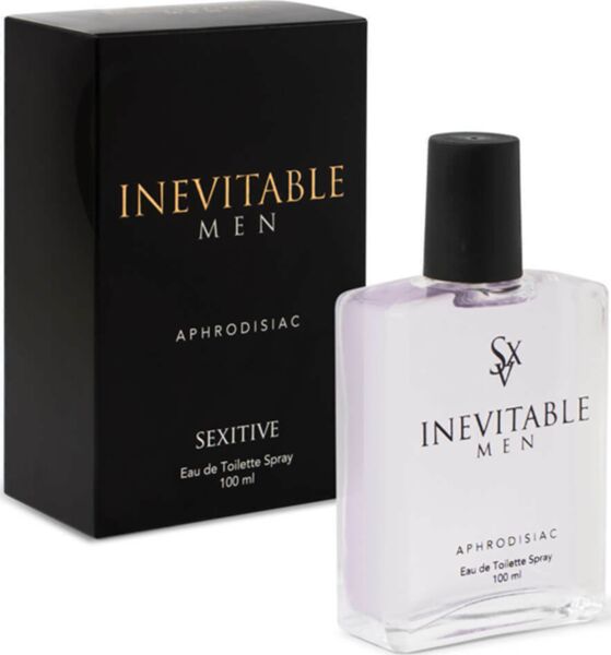Frasco de vidrio del perfume SEXITIVE Inevitable Men 100 ml con vaporizador