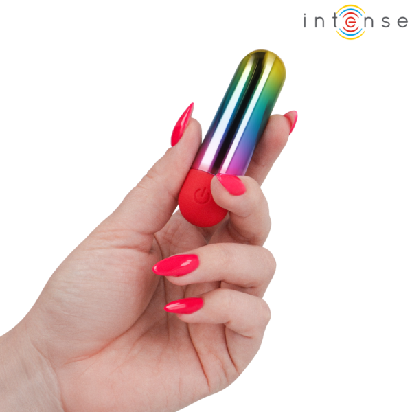 Bala vibradora Intense Debbie Rainbow con acabado multicolor arcoíris