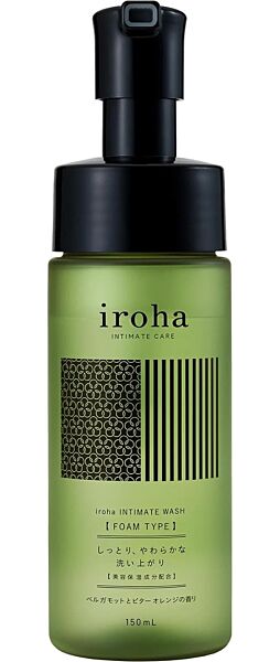 Jabón íntimo en espuma Iroha Intimate Care Wash, envase con dosificador de 150 ml