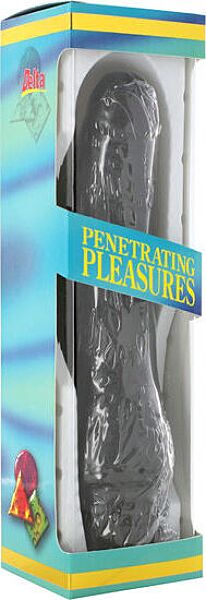 Vibrador realista Seven Creations P-Shape 20 cm, pene de color negro