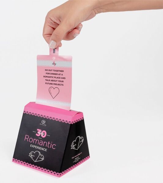 Juego de cartas Secret Play 30 días Romantic Experience con sus tarjetas de retos