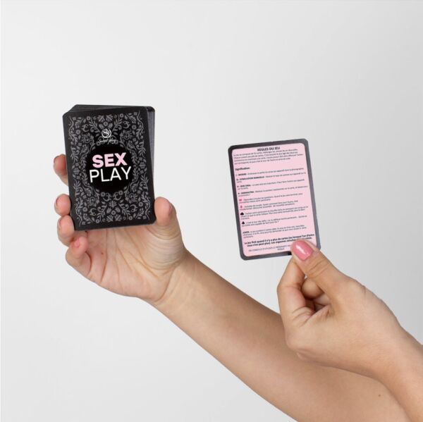 Juego de cartas eróticas Secret Play Sex Play FR/PT, con su caja
