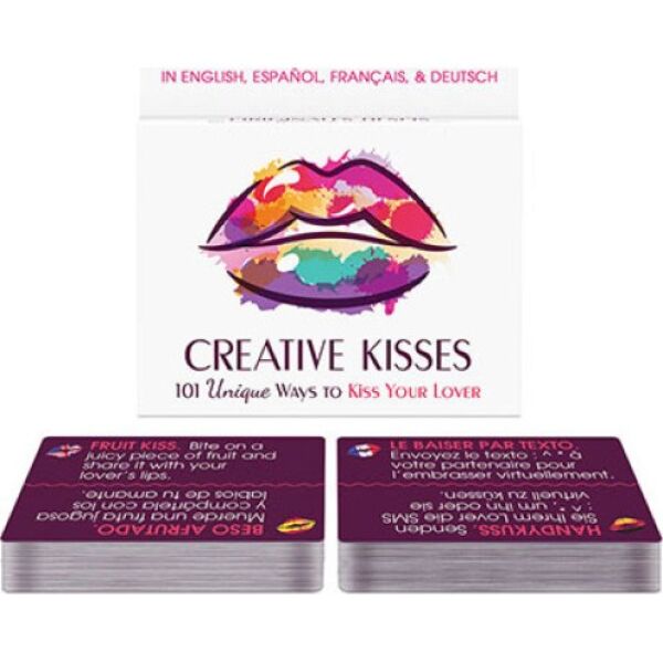 Juego de cartas Kheper Games Creative Kisses con sus tarjetas de besos