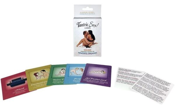 Juego de cartas Kheper Games Tantric Sex, con su caja y algunas cartas