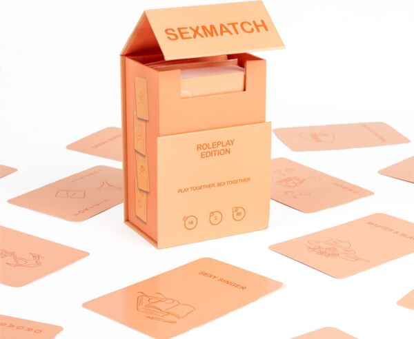 Juego de cartas para parejas Secret Play Sexmatch Roleplay Edition, con su caja