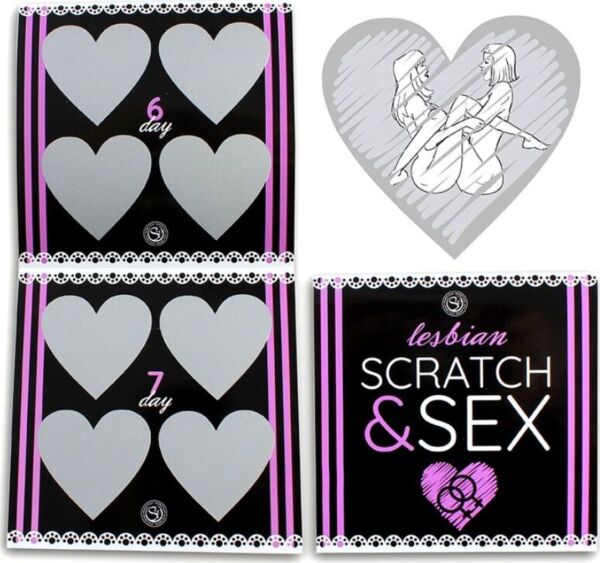 Rasca y gana Secret Play Scratch & Sex Lesbian, juego de posturas lésbicas para parejas