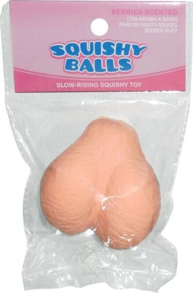 Kheper Games Squishy Balls, testículos de broma de color carne