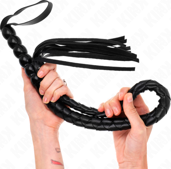 Látigo Kink Beaded Snake Whip de tipo serpiente con cuentas