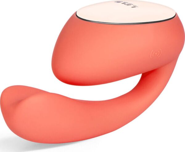 Vibrador LELO Ida Wave con parte insertable que rota y parte superior que vibra