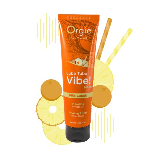 Tubo de 100 ml del gel íntimo Orgie Lube Tube Vibe Piña Colada