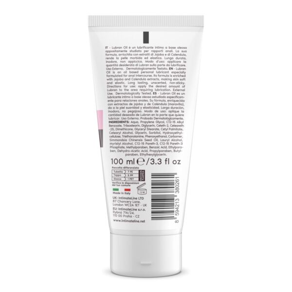 Bote de lubricante anal IntimateLine Lubran 100 ml