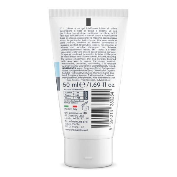Bote de lubricante anal híbrido IntimateLine Lubrax de 50 ml