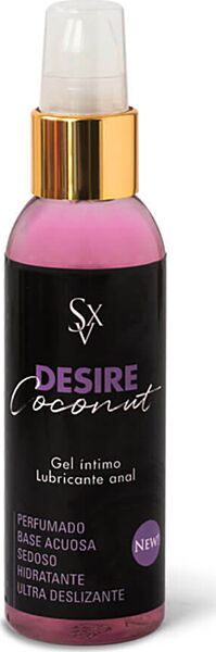 Envase de 75 ml del lubricante Sexitive Desire Coconut con aroma de coco